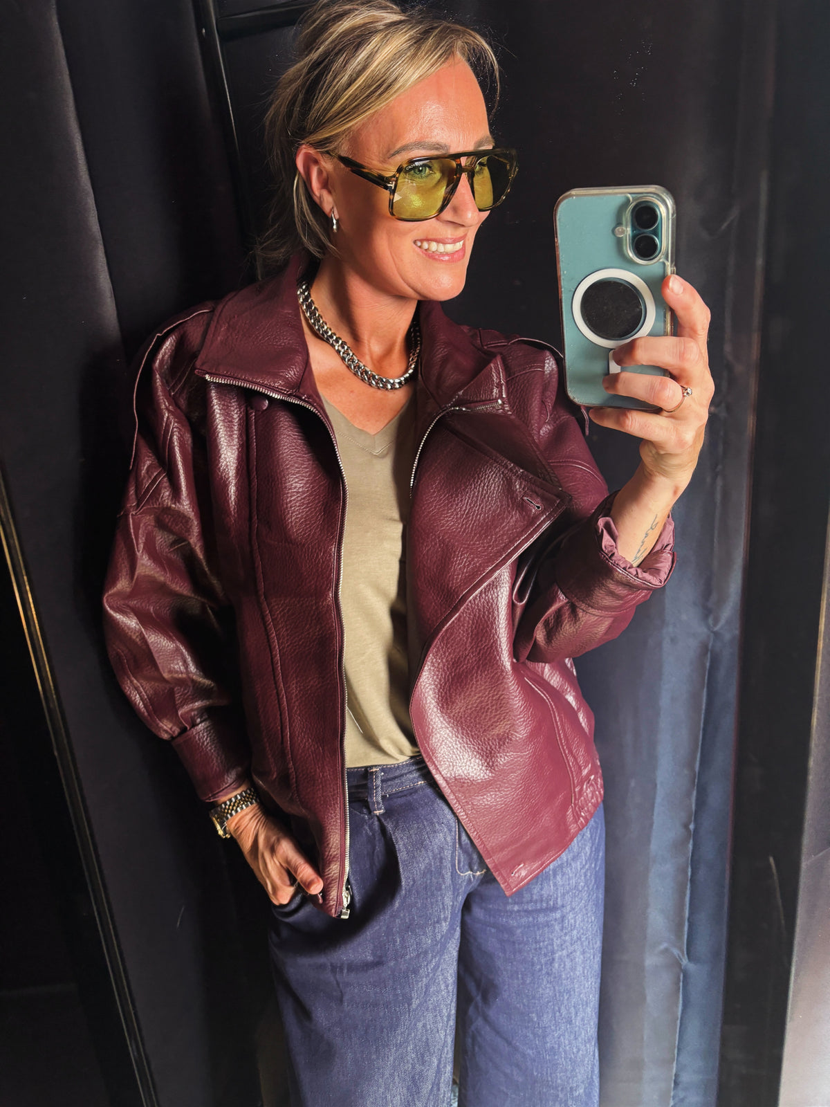 Suzanne vest | Burgundy