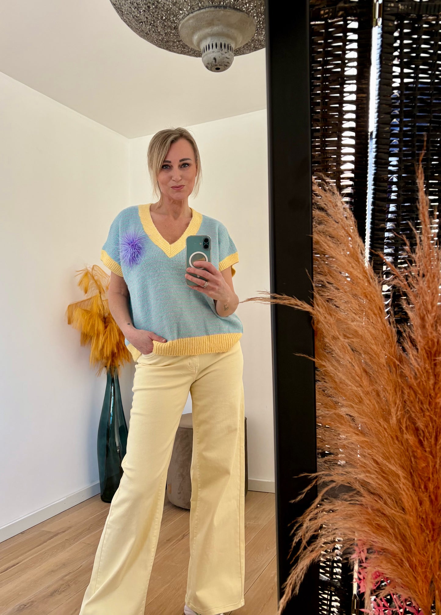 Marie-Lou jeans | Geel