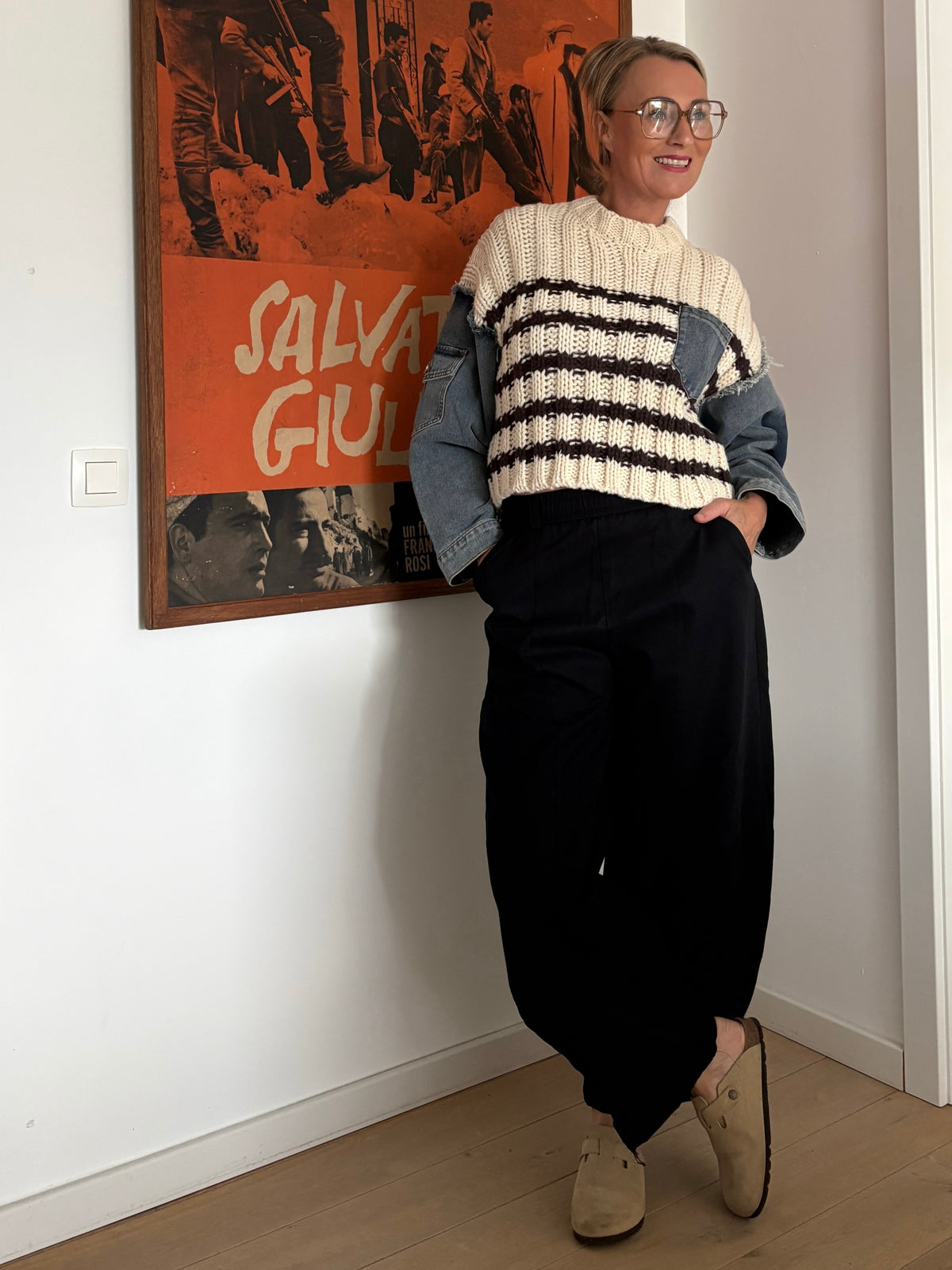 Valerie trui | Beige-chocolade