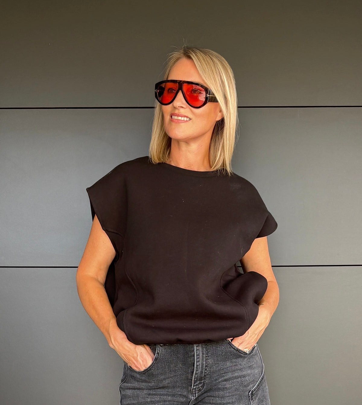 Demi top | Zwart