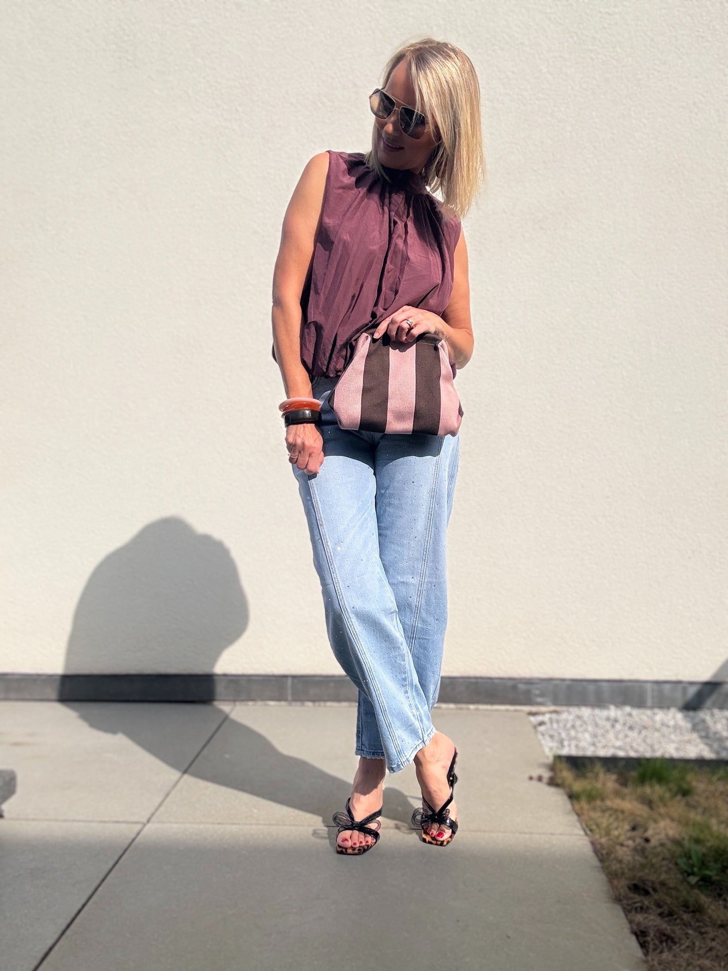 Yenthe top | Aubergine