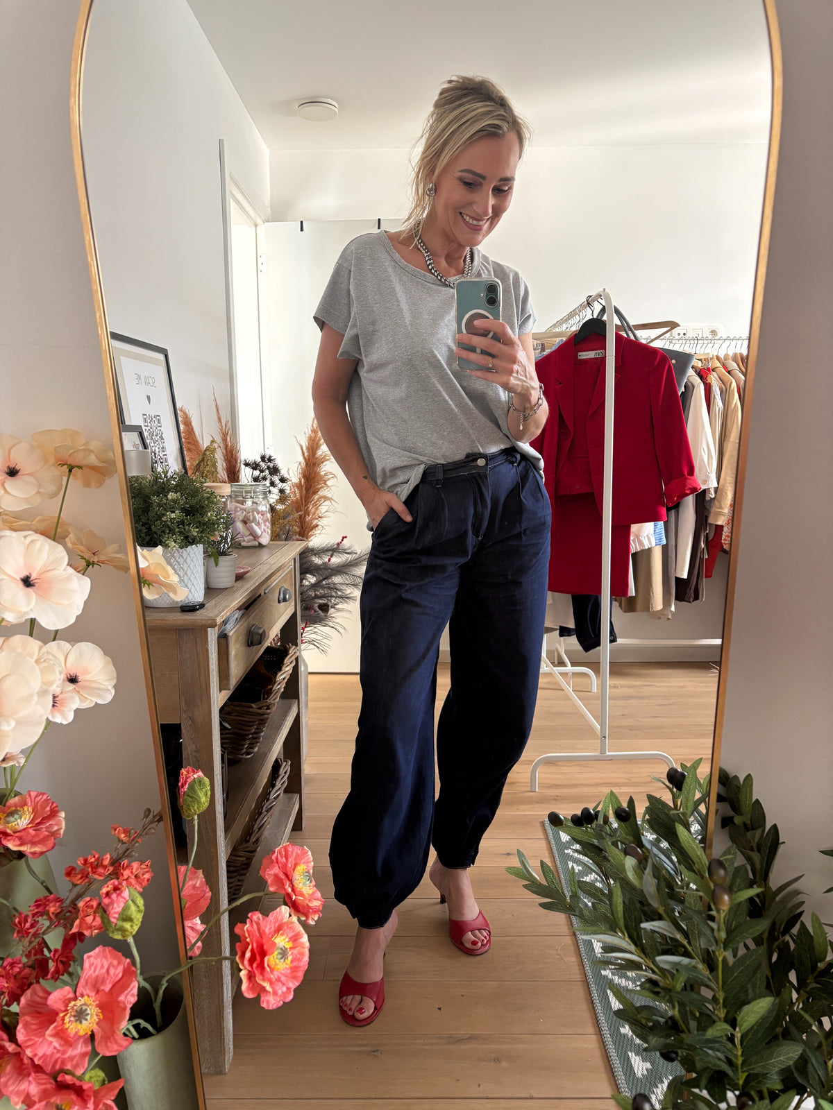 Virginie jeans | Donkerblauw
