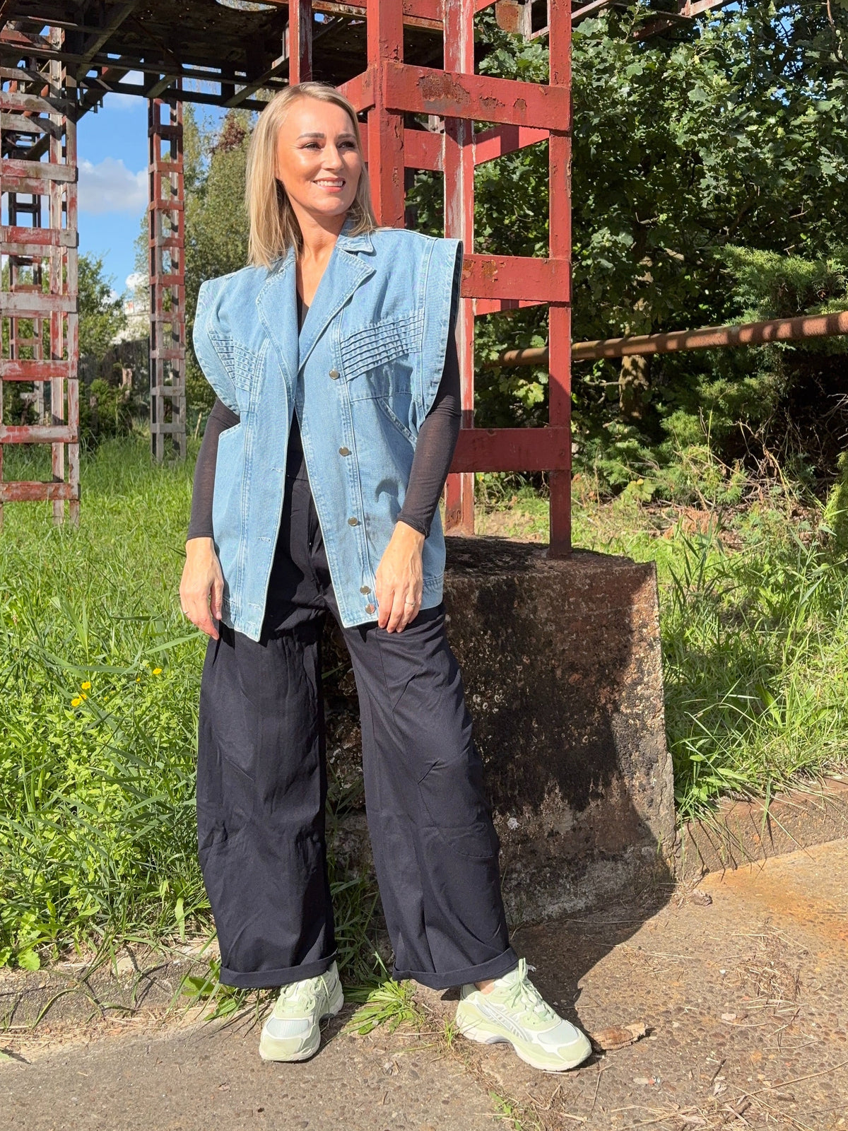 Manon gilet | Denim lichtblauw
