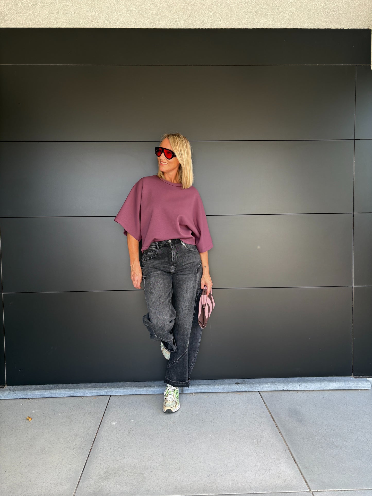 Boo T-shirt | Aubergine