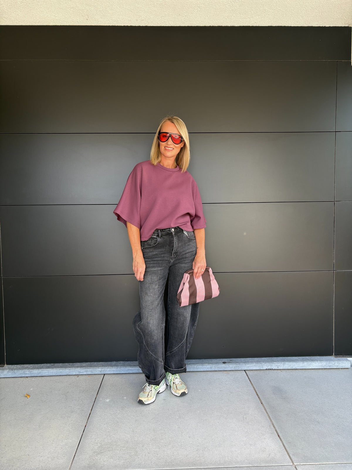 Boo T-shirt | Aubergine