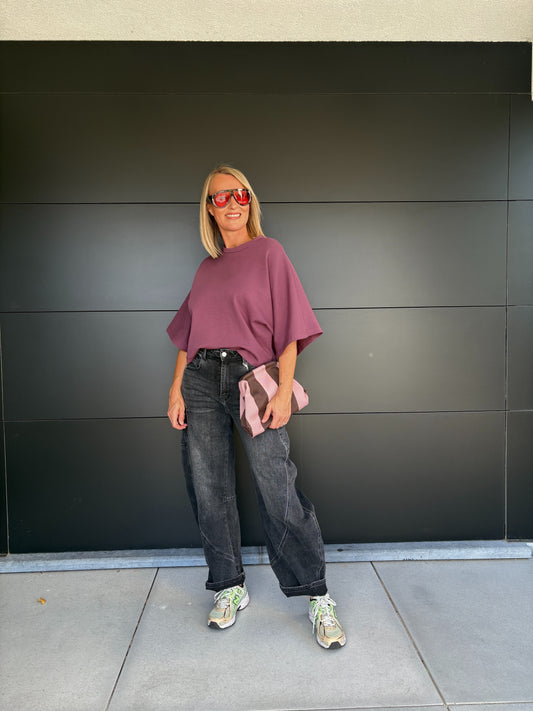 Boo T-shirt | Aubergine