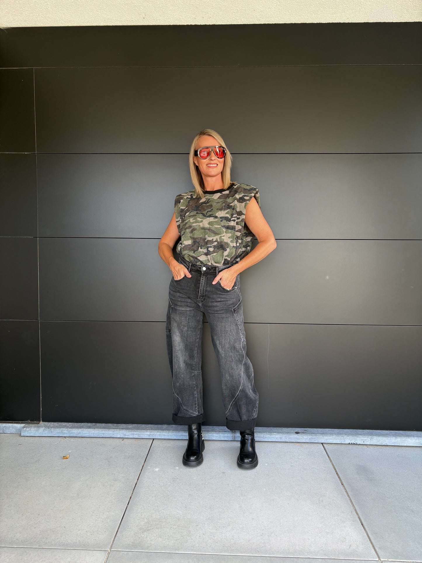 Clara jeans | Antraciet