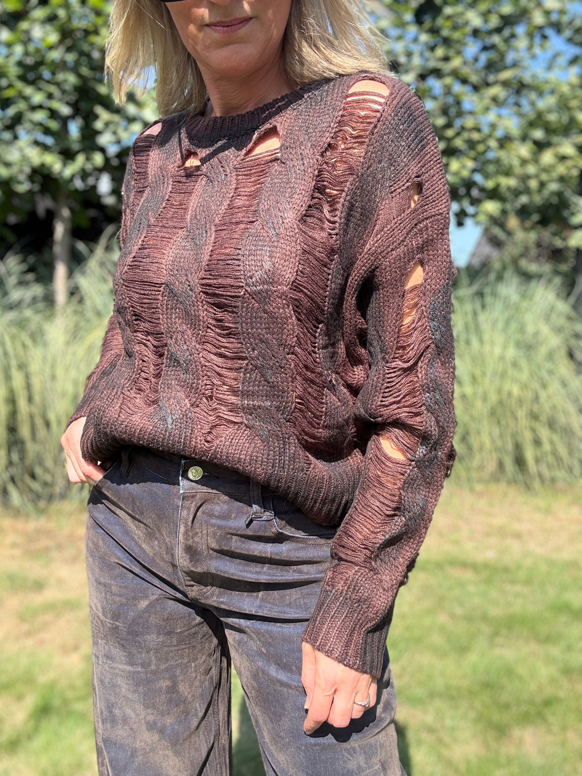 Anouk trui | Chocolade