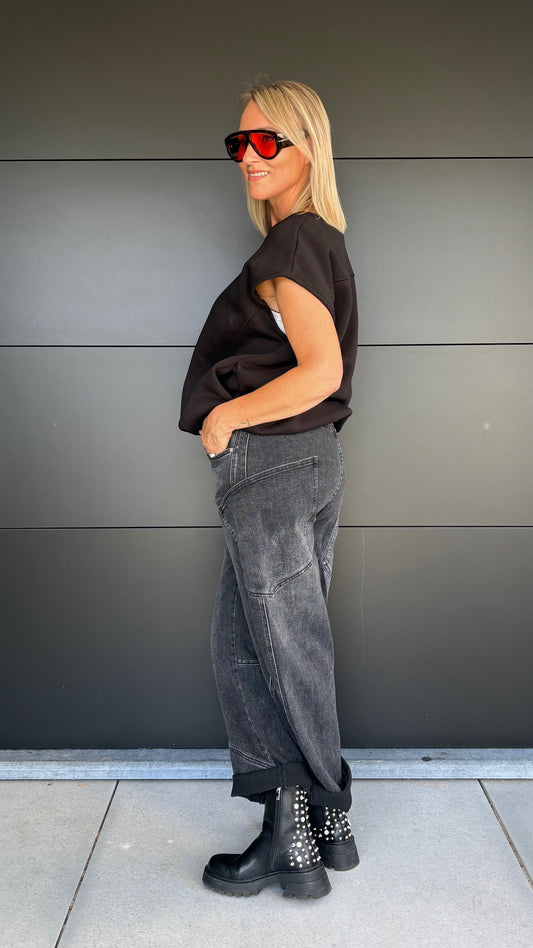 Clara jeans | Antraciet