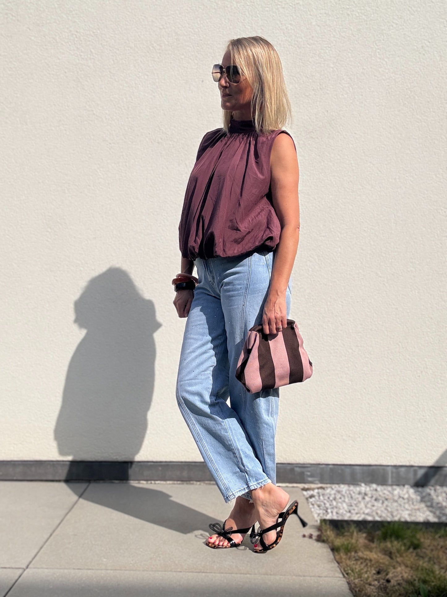 Yenthe top | Aubergine