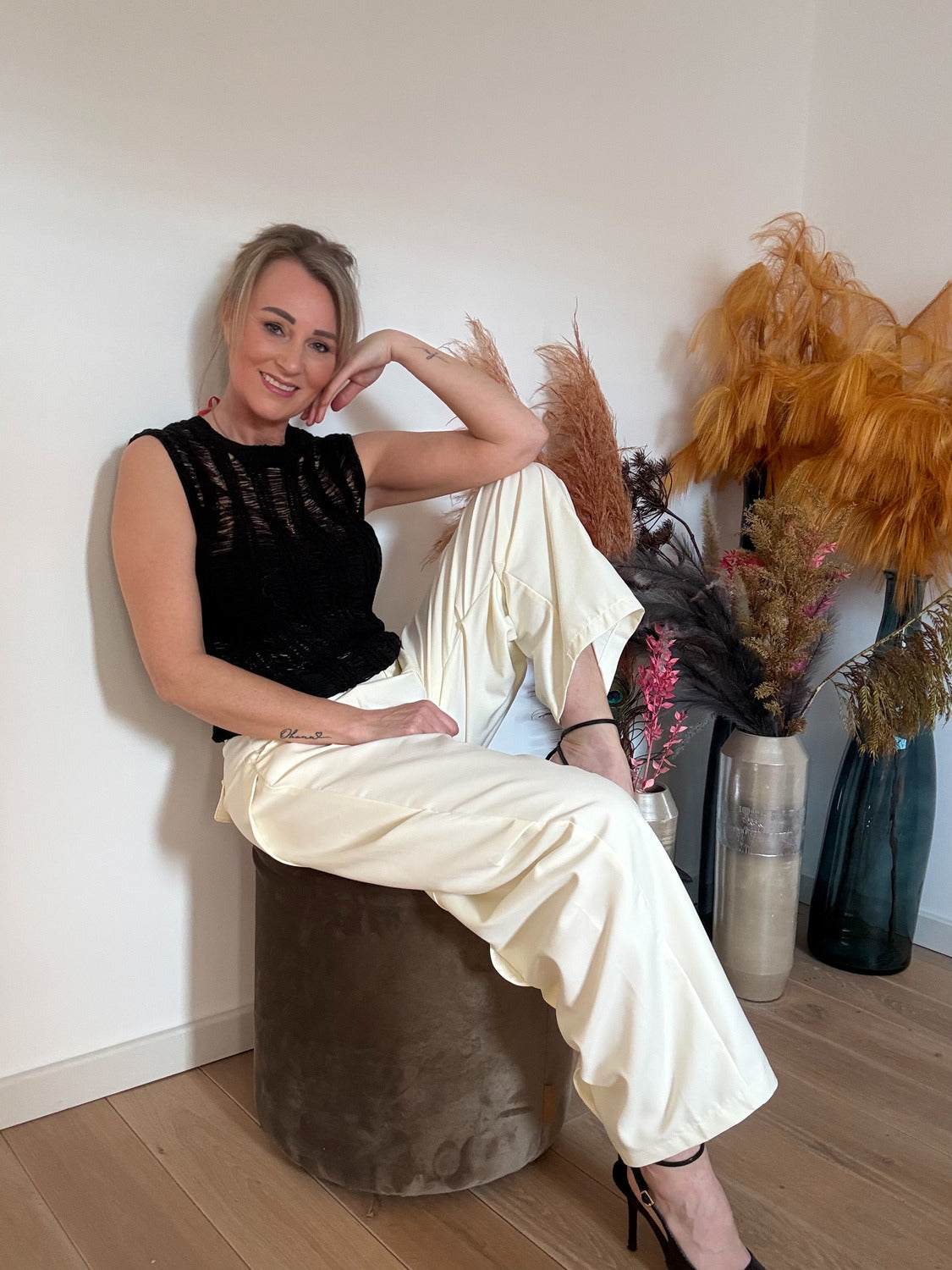 Mellie broek | Gebroken wit