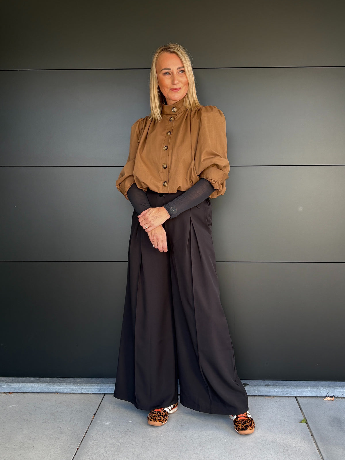 Vanessa hemd | Camel