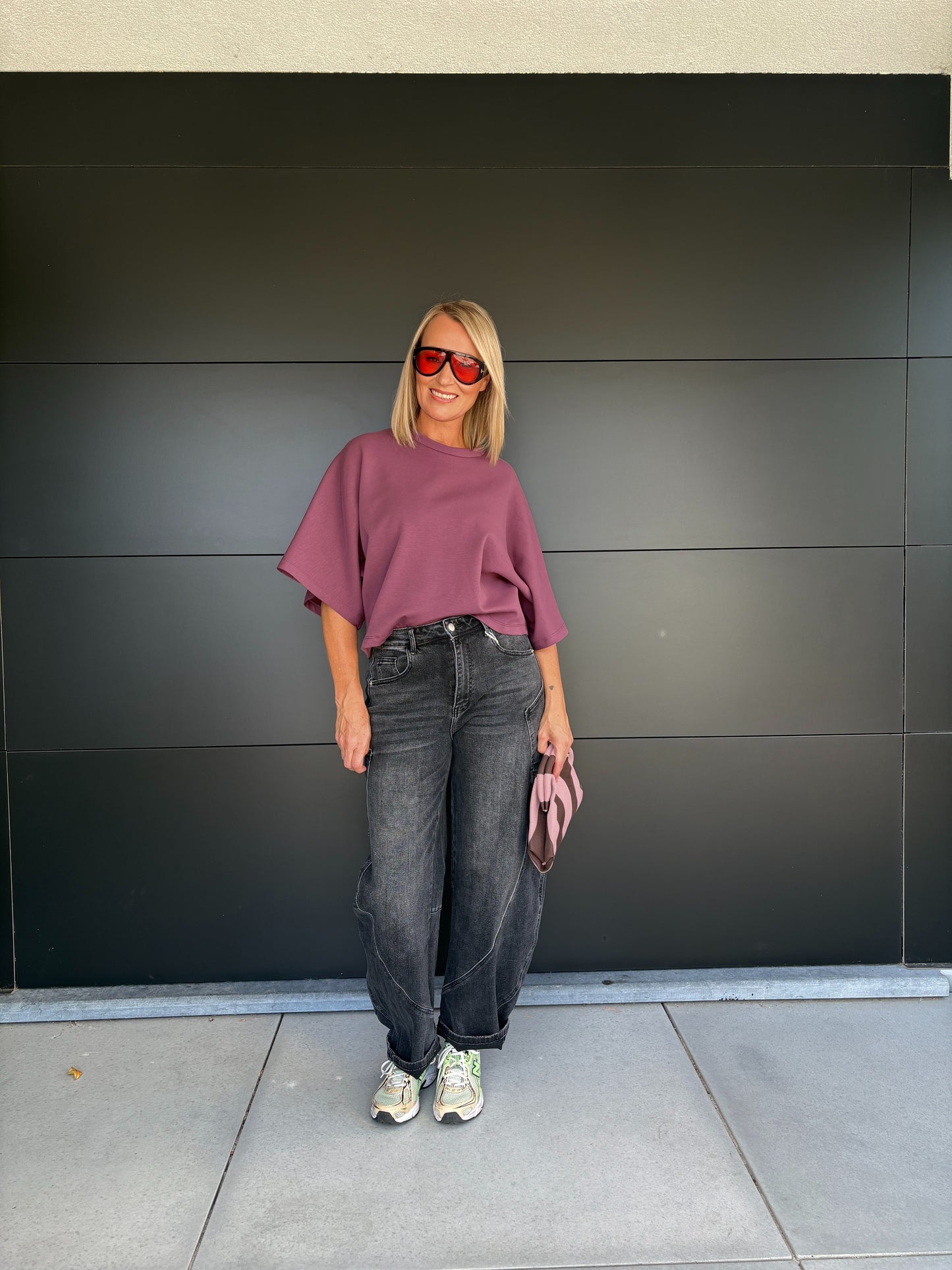 Boo T-shirt | Aubergine