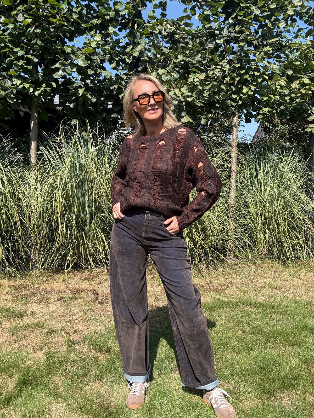Anouk trui | Chocolade