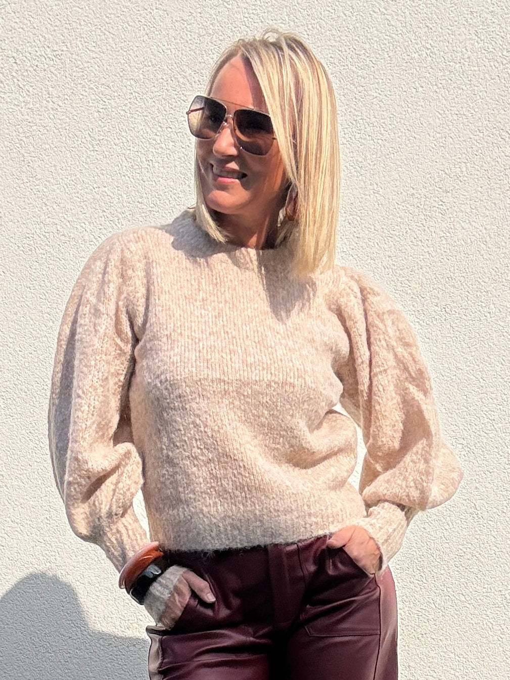 Maggy trui | Beige