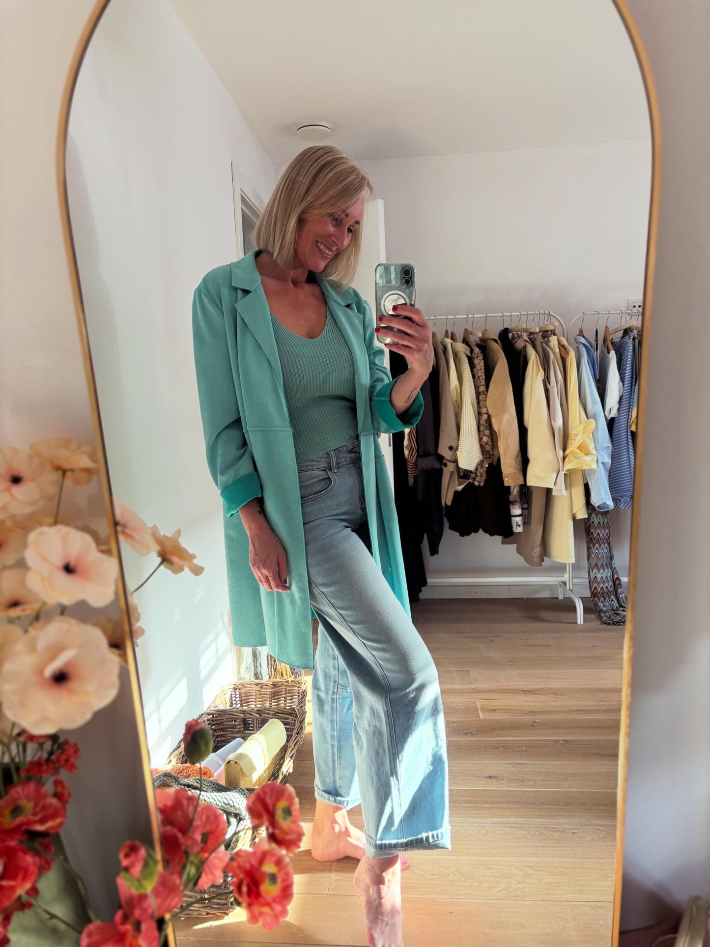 Maïté vest | Mintgroen
