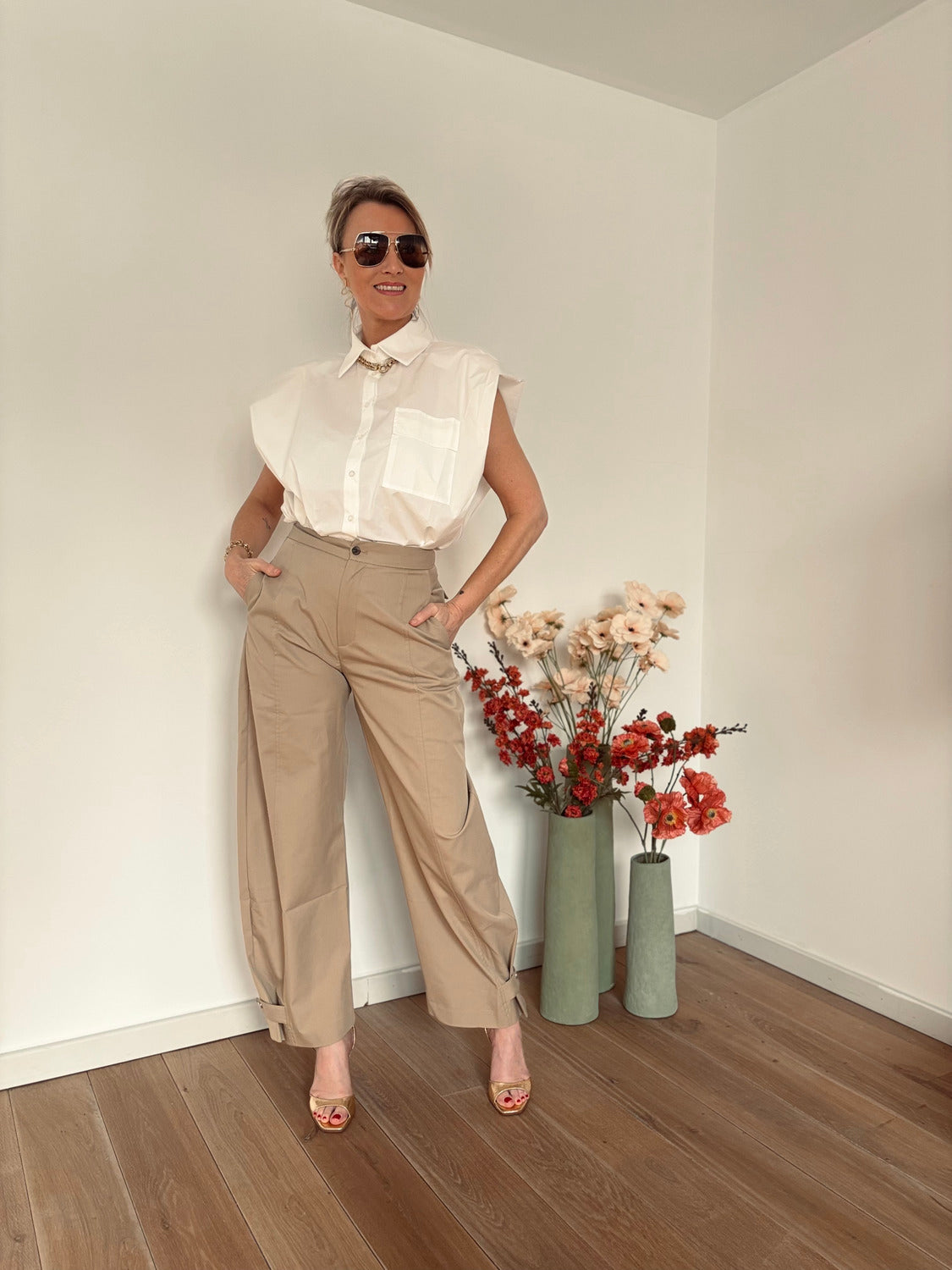 Filippa broek | Camel