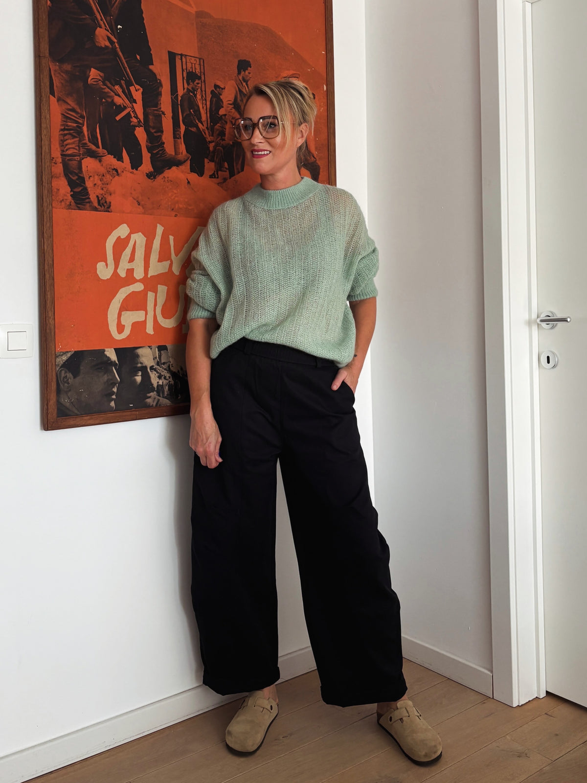 Sabine trui | Mintgroen