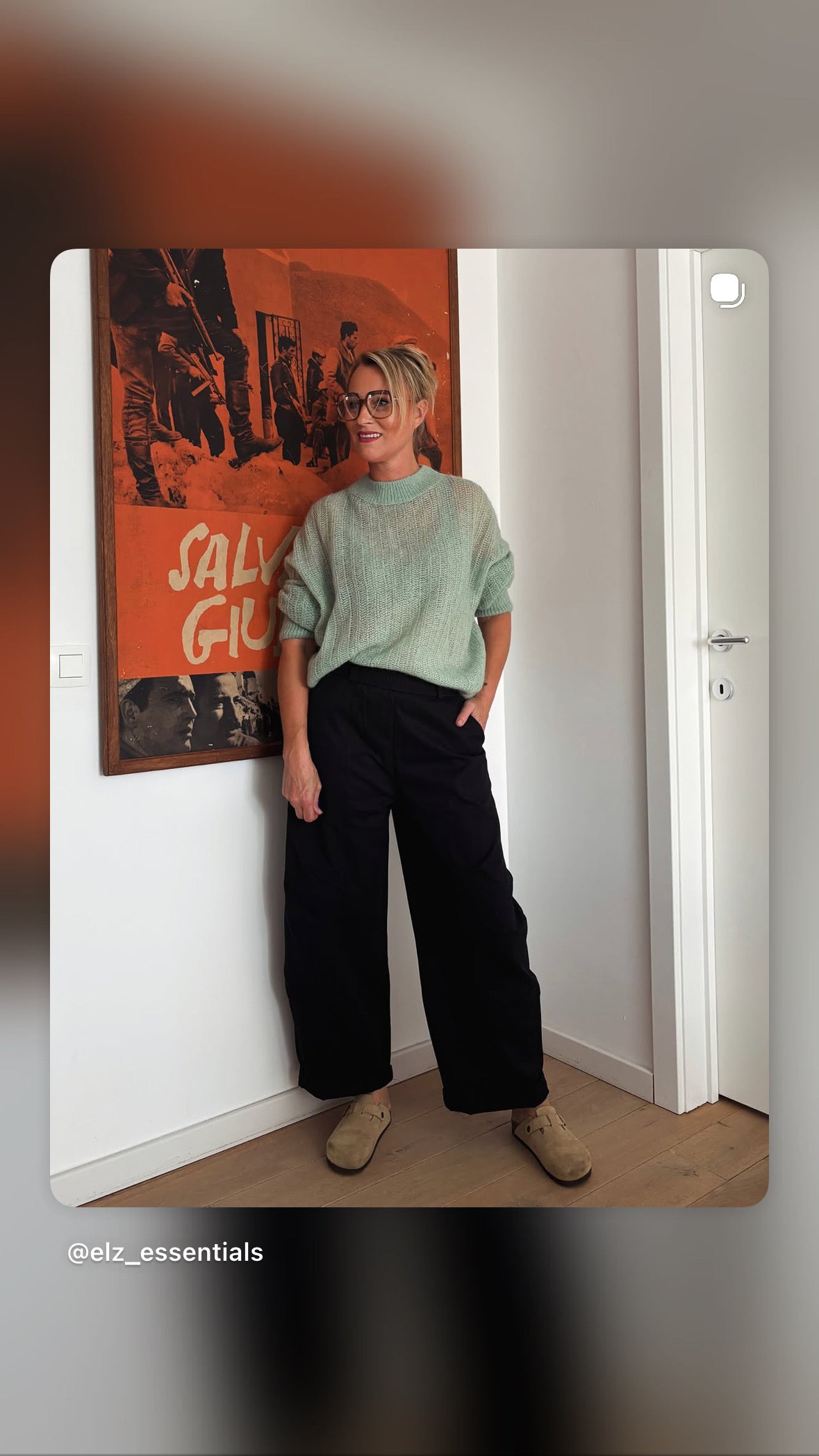 Sabine trui | Mintgroen