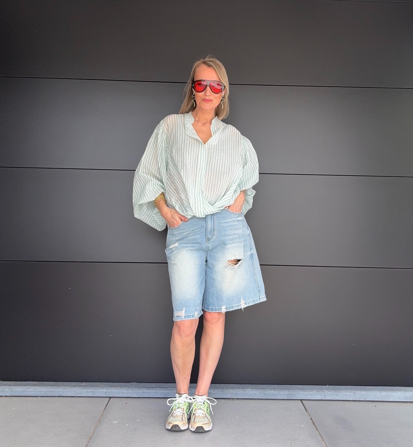 Olivia hemd | Mintgroen