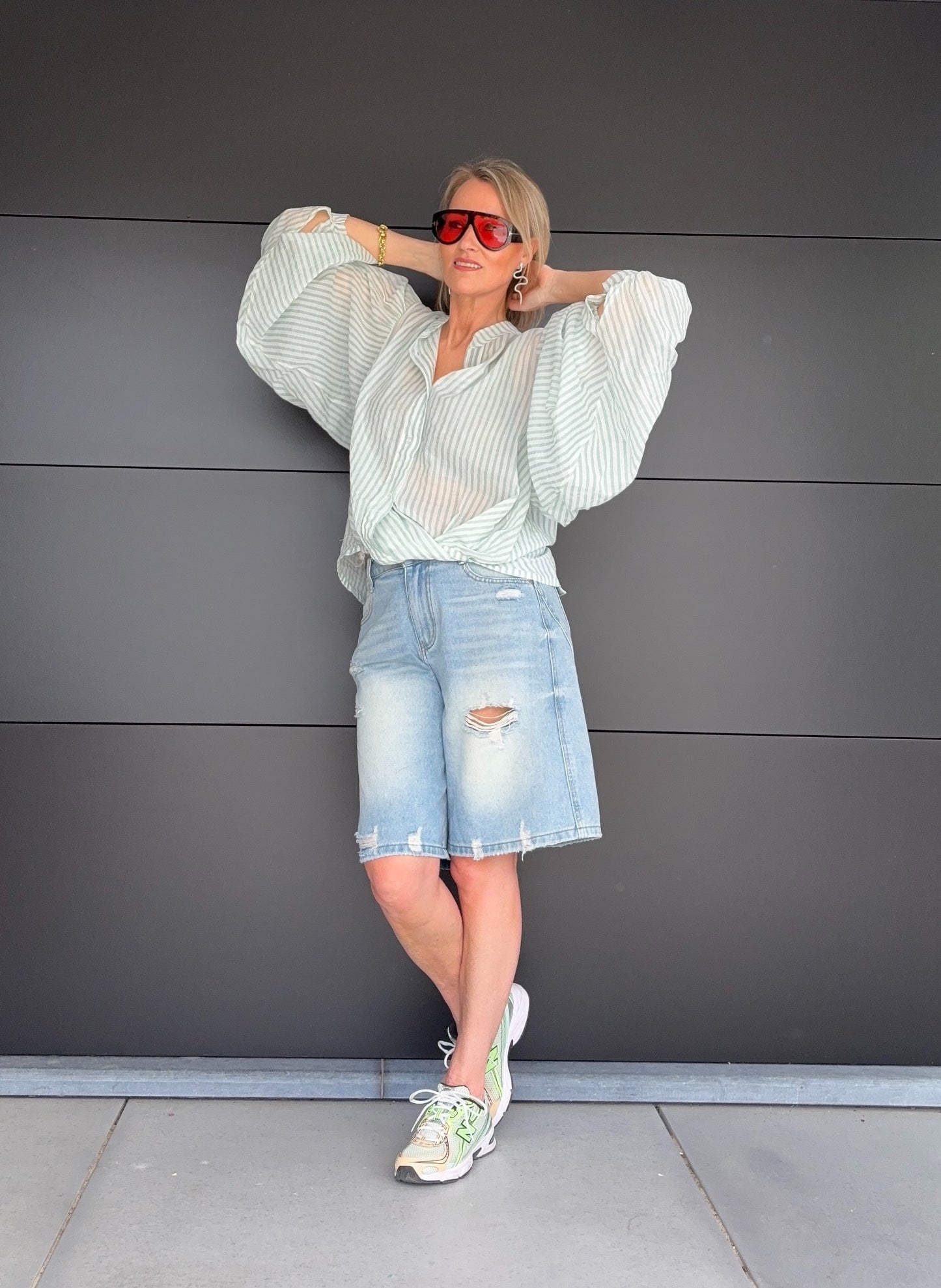 Olivia hemd | Mintgroen