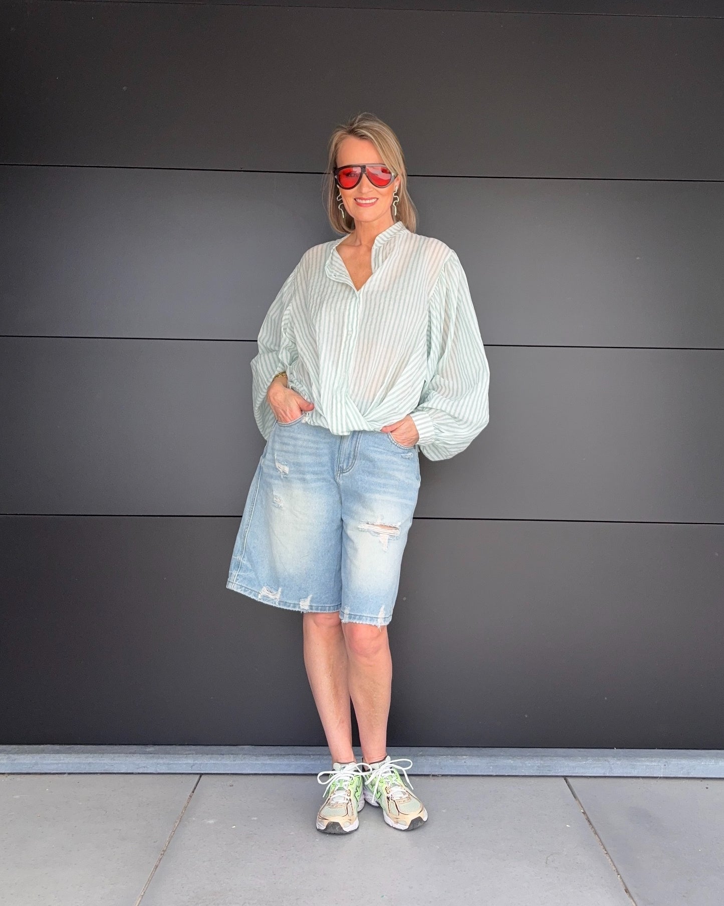 Olivia hemd | Mintgroen