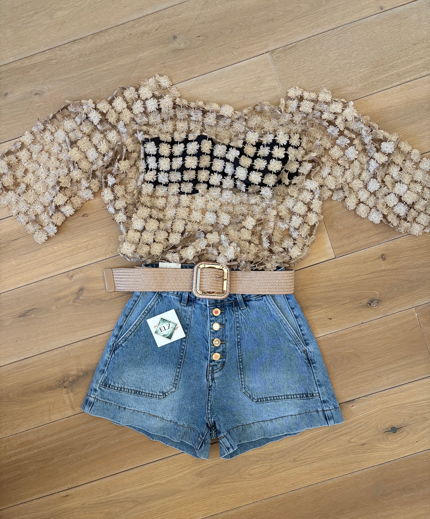 Eloise short | Blauw denim