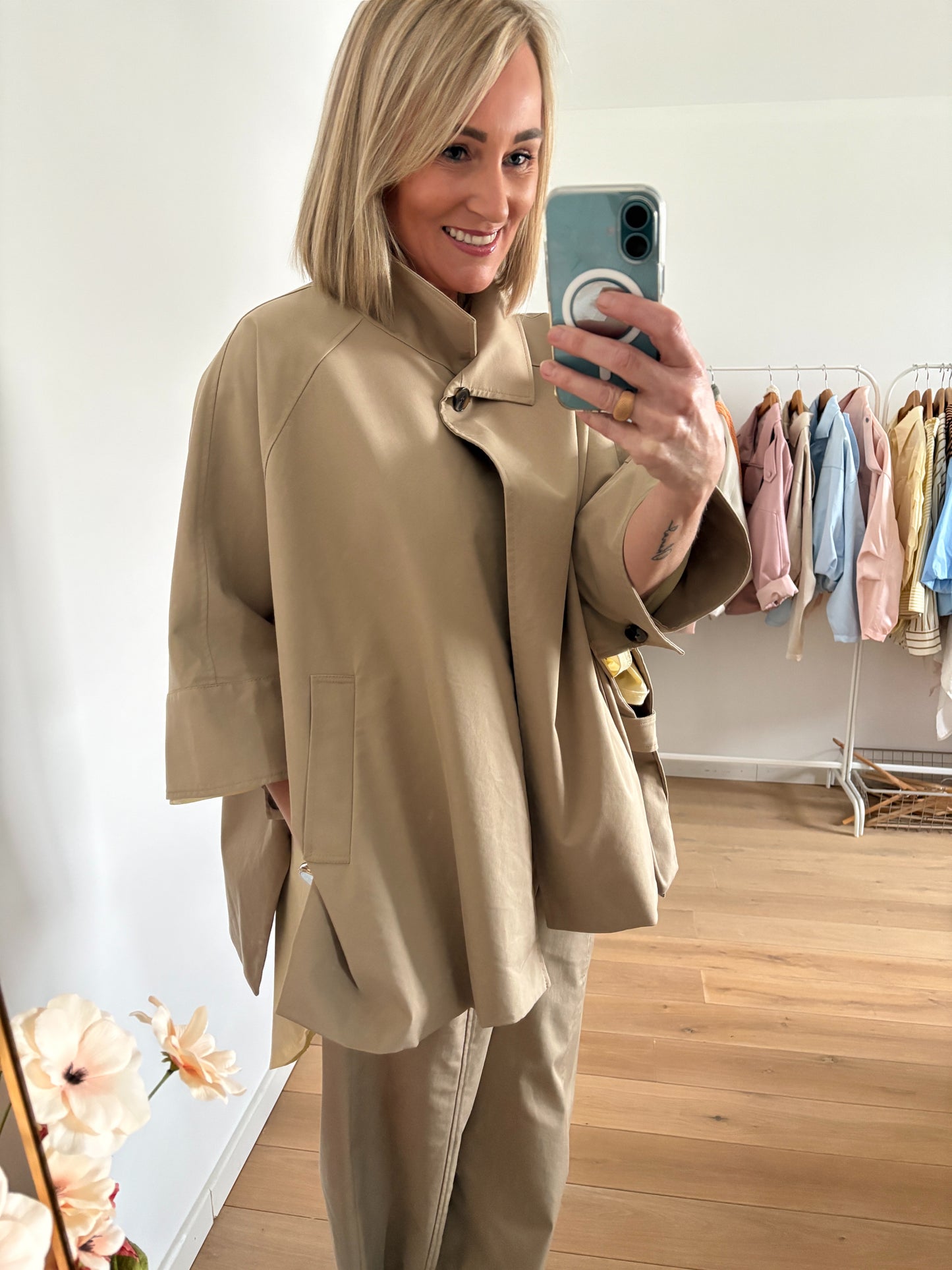Tach poncho | Camel