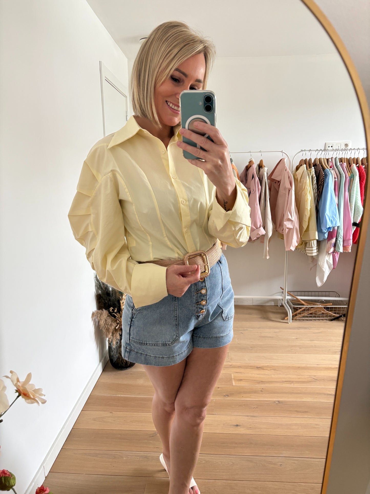 Eloise short | Blauw denim