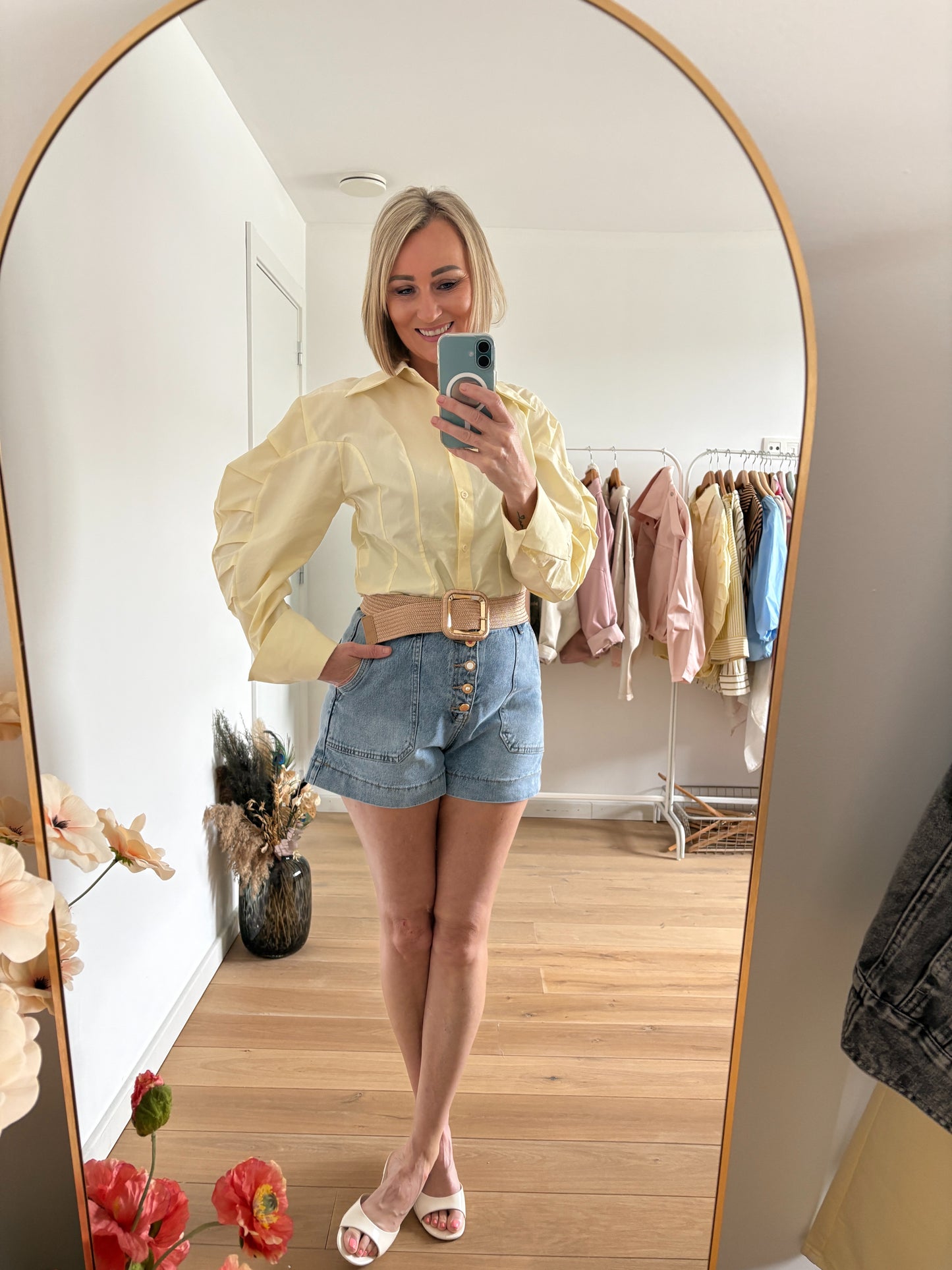 Eloise short | Blauw denim