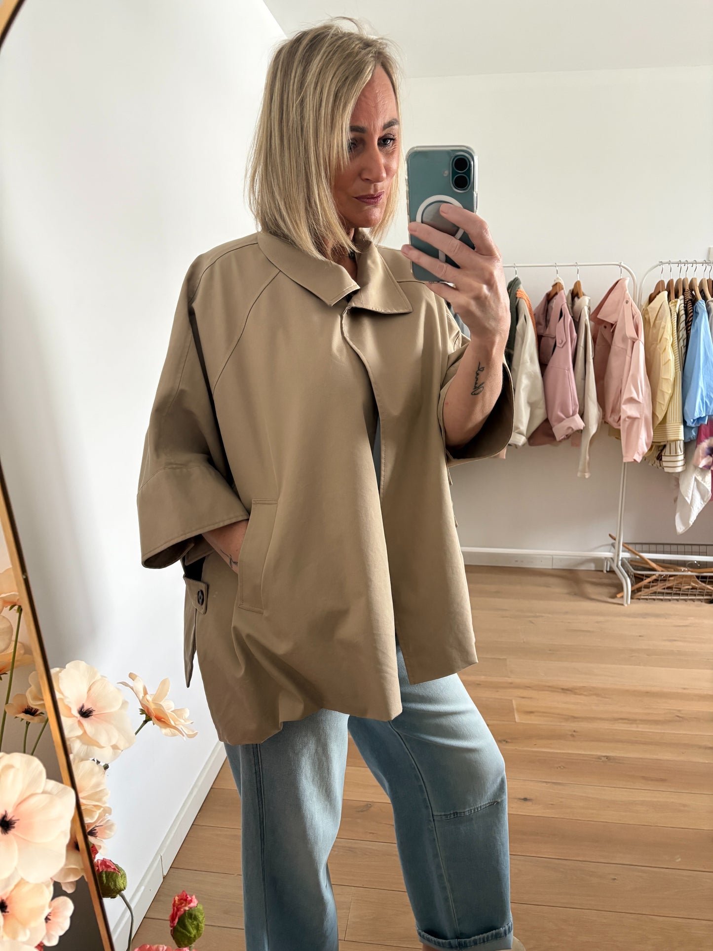 Tach poncho | Camel