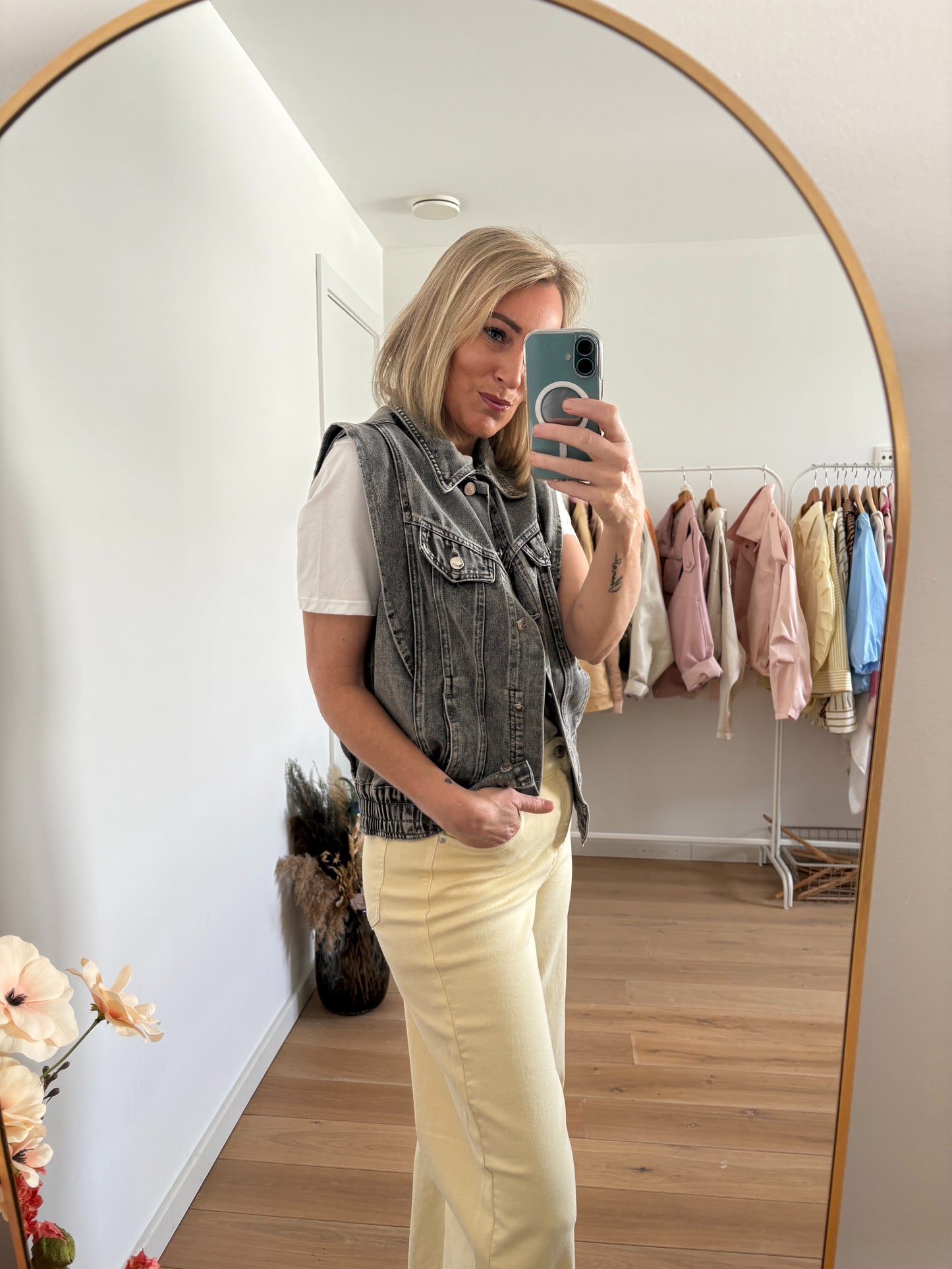 Aicha gilet | Grijs
