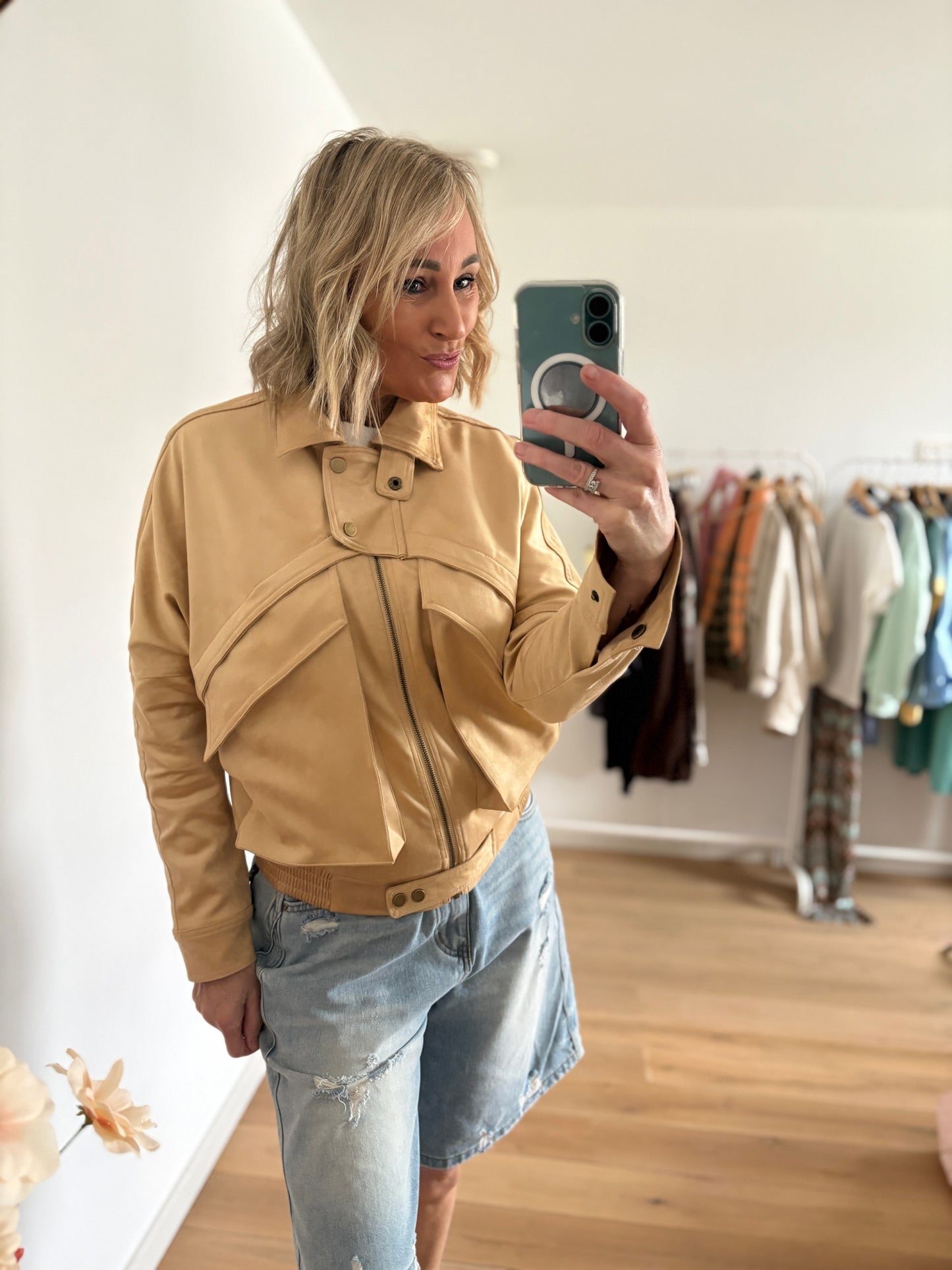 Eline denim bermuda | Blauw
