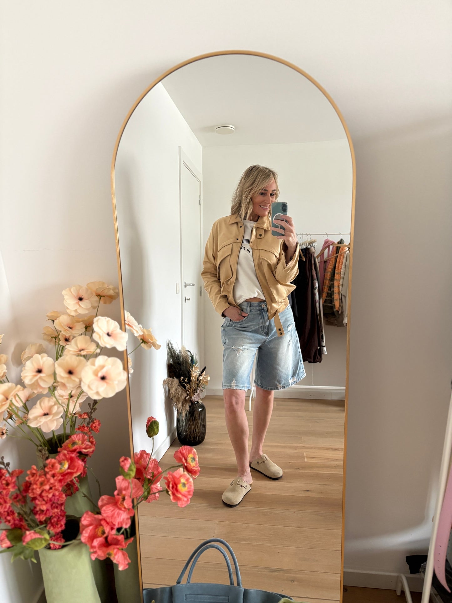 Eline denim bermuda | Blauw