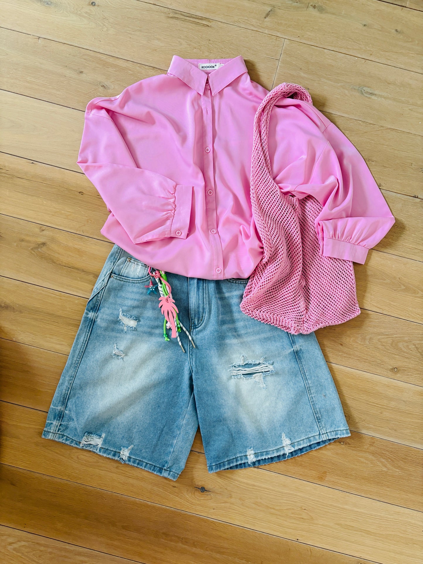 Eline denim bermuda | Blauw