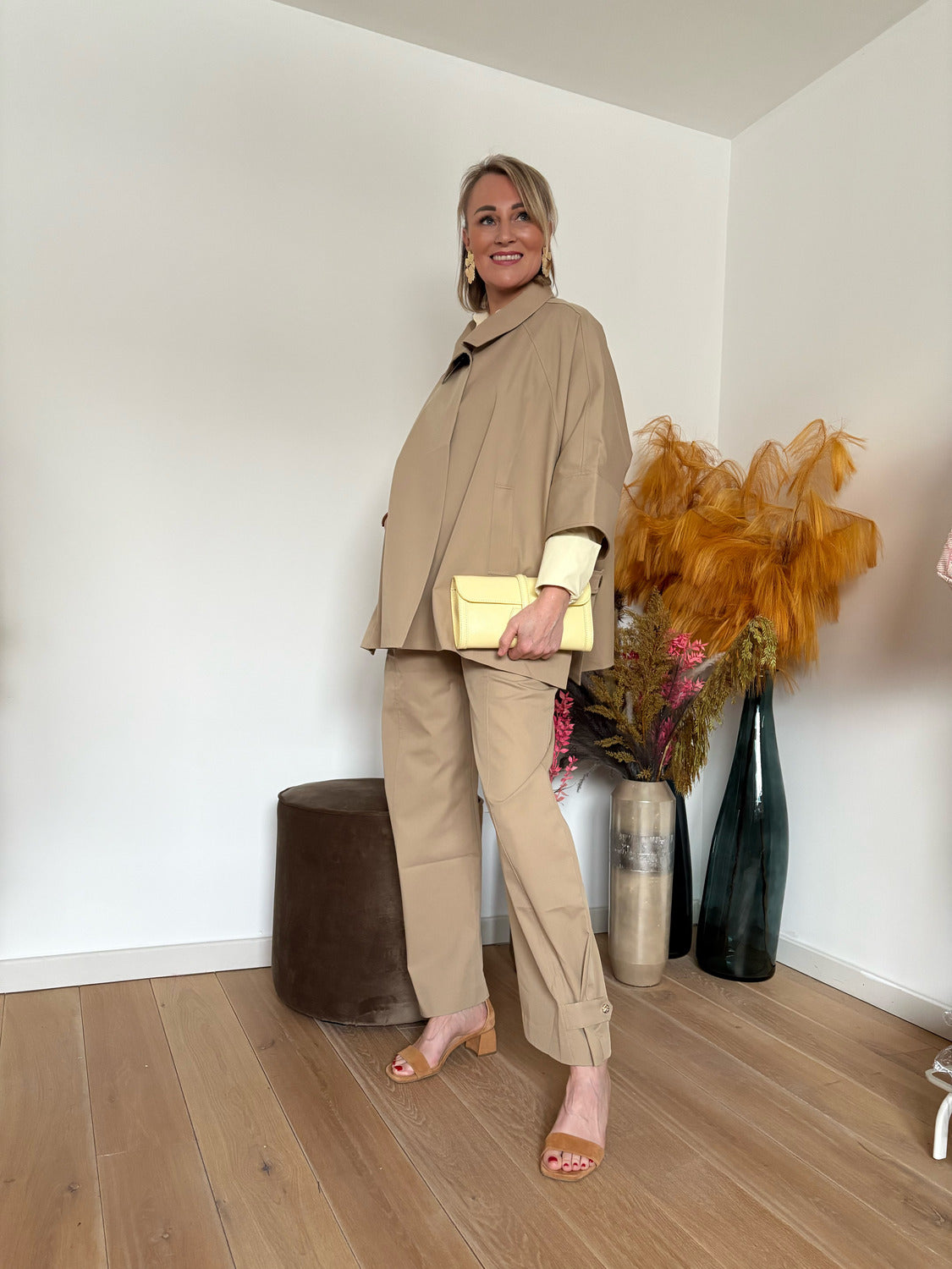 Tach poncho | Camel
